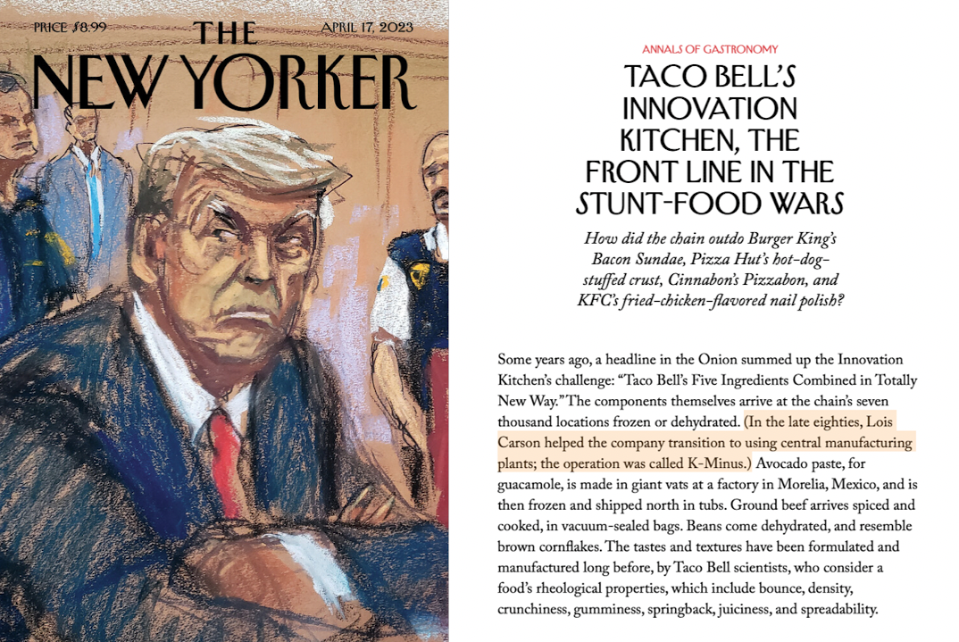 New Yorker article excerpt, April 17, 2023
